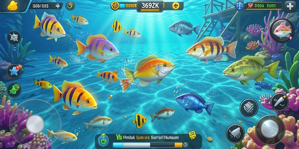 Tampilan menarik dari gameplay 369ZK Tembak Ikan yang menyenangkan.