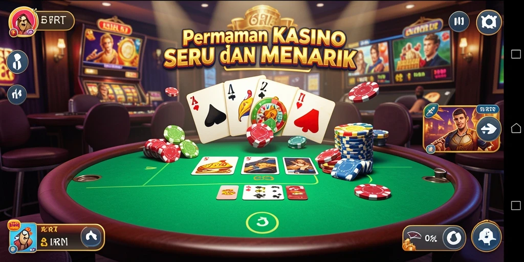 Tangkapan layar gameplay 6RT menampilkan aksi mendebarkan di kasino.