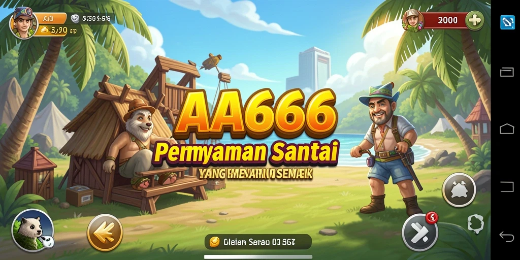 Menampilkan gameplay menarik dari AA666 dengan grafis cerah.
