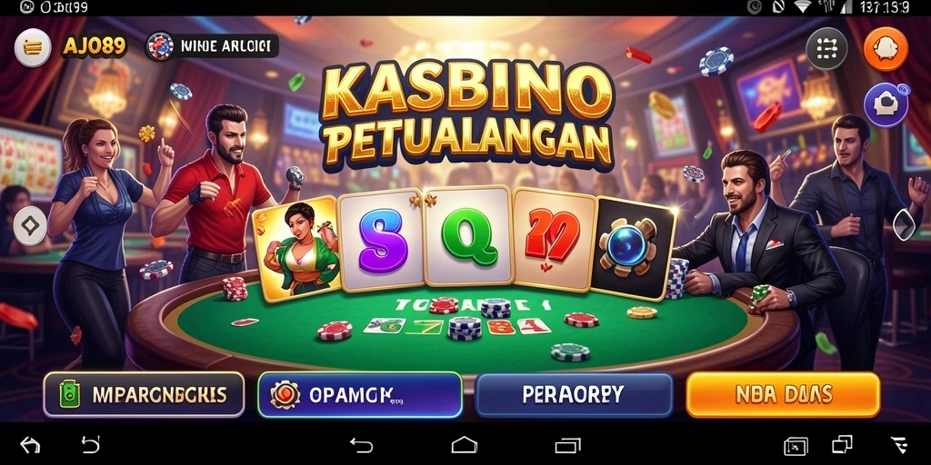 Tampilan gameplay menarik dari AJO89 dengan berbagai pilihan permainan Kasino.