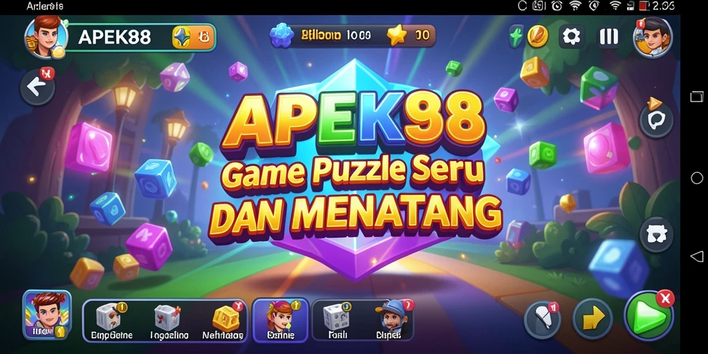 Tampilan gameplay APEK88 dengan berbagai teka-teki yang menarik.