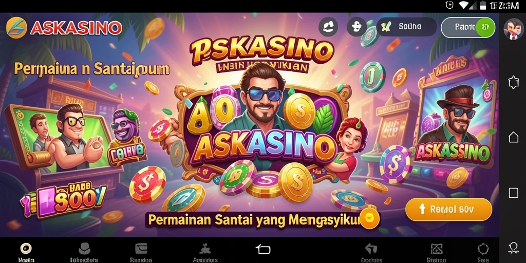 Tampilan atraktif dari gameplay ASKASINO yang menghibur.