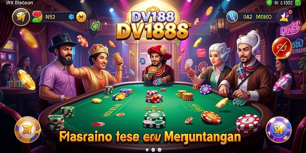 Tampilan menarik dari permainan Kasino di DV188 yang penuh aksi.