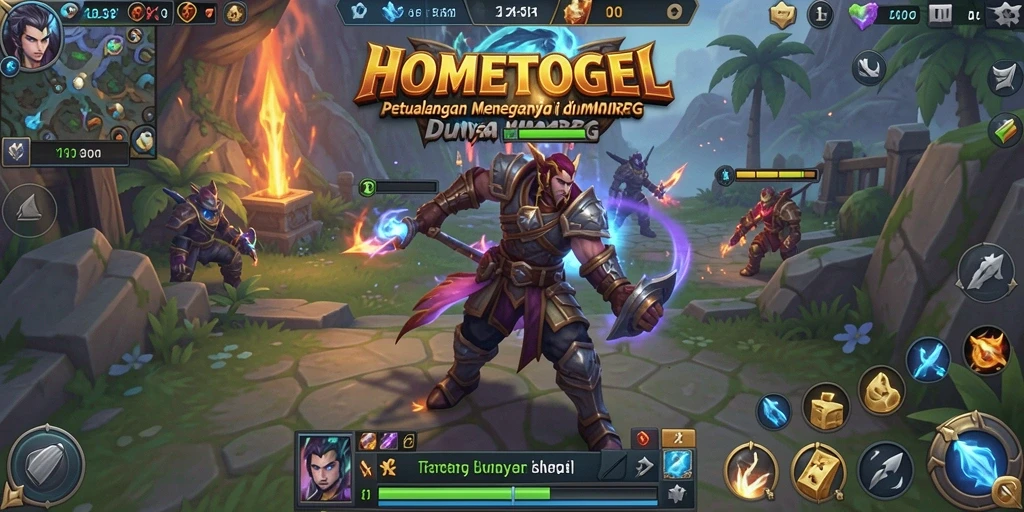 Tampilan gameplay HOMETOGEL yang mendebarkan dan penuh aksi.
