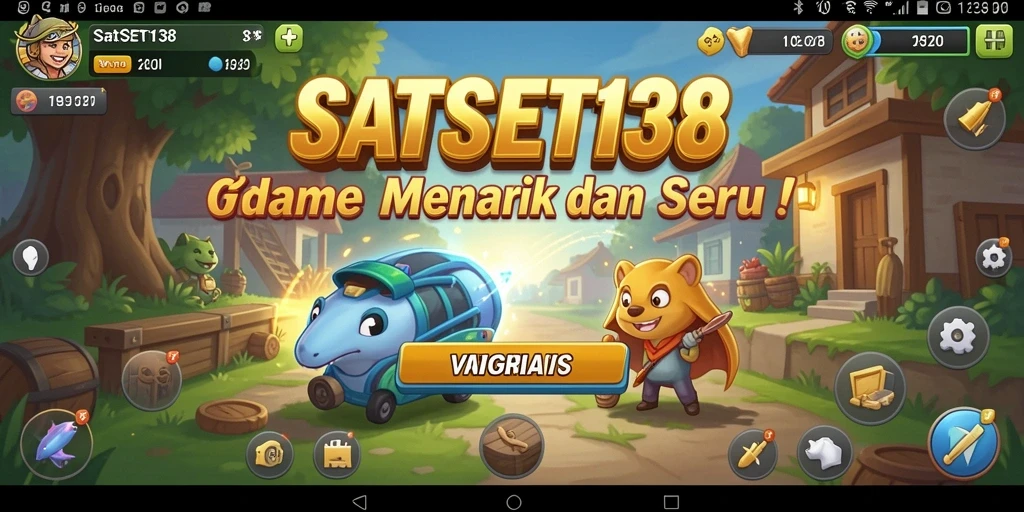 Tampilan gameplay SATSET138 yang seru dan menawan.