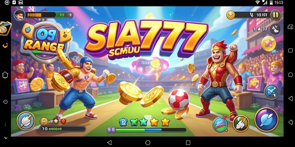 Tangkapan layar SIA777 menampilkan aksi seru dalam gameplay Arcade.