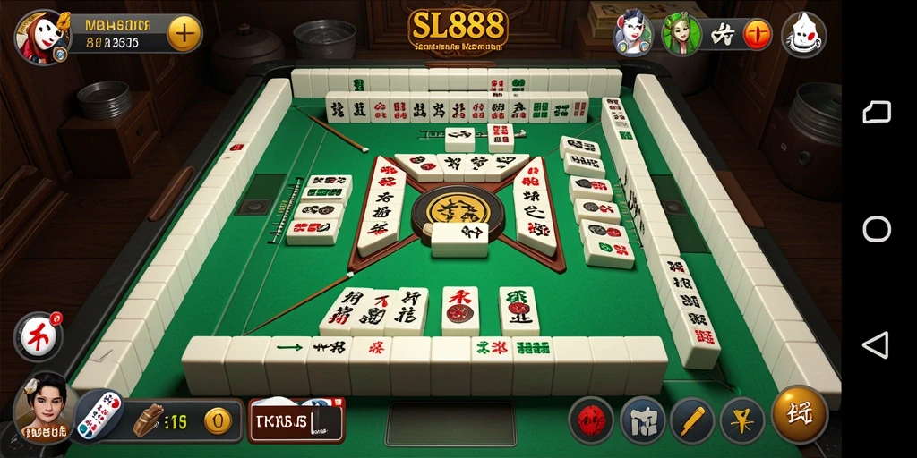 Tampilkan gameplay seru SL888 dengan ubin Mahjong yang berwarna-warni.