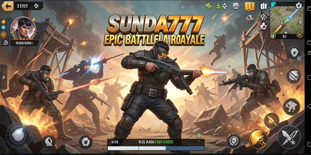 Tangkapan layar gameplay SUNDA777 yang menampilkan pertempuran seru antara pemain.