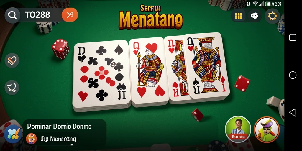 Screenshot gameplay TO288 yang menampilkan aksi seru permainan Domino.